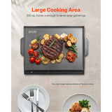 SucceBuy Carbon Steel Griddle Universal Flat Top Rectangular Plate Gas Grill Griddle