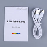 Wireless Bottle Table Lamp 3-color and Stepless Dimming Night Lamp 2000mAh Desk Lamps