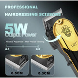 3-in-1 Cordless Hair Clippers and Trimmers Set for Men with Adjustable Lever Long-Lasting Battery Stainless