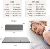 4 inch King Folding Mattress with Collapsible and Washable Cover