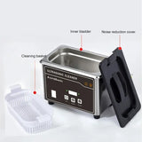 US 110V Portable Ultrasonic Cleaner, Stainless Steel Sonic Cleaning Machine for Jewelry, Eyeglasses, Dentures,