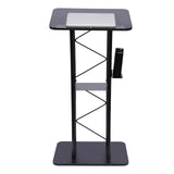 Ergonomic Curved Podium Floor-Standing Pulpit Lecture Podium