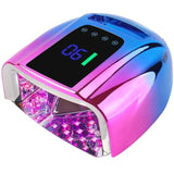 96W Rechargeable UV LED Nail Lamp Cordless UV Light for Nails with LCD Display Auto Sensor 4 Timer Setting