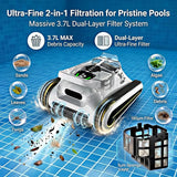 Cordless Automatic Pool Vacuum Robot for Inground & Above Ground Pools