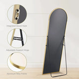 56"x21" Arched Full Length Mirror Free-standing Floor Mirror
