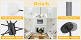 8/12/16 Light Sputnik Chandelier Mid Century Modern Chandelier Height Adjustable