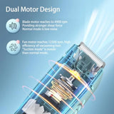 Vacuum Hair Clippers for and Men Electric Haircut Kit with Dual Motor Power Cordless