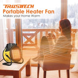 Portable Electric Heater and Fan 2 in 1 for Home Office Bedroom Use