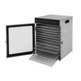Commercial 650W 12-Tray Food Dehydrator w/ Touchscreen & LED - Stainless Steel