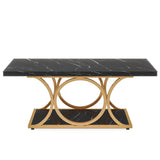 Tribesigns Rectangle Coffee Table, 47.24-inch Modern Coffee Tables for Living Room