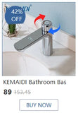 KEMAIDI Touchless Automatic Sensor Bathroom Faucet Brushed Gold Vessel Sink Tap Hands-Free Smart