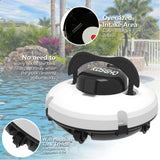Robotic Pool Cleaner with Dual Motors Self Parking for Flat Ground Pools