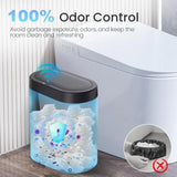 3 Pack 5 Gallon Bathroom Trash Can with Lid, Automatic Motion Sensor Trash Can