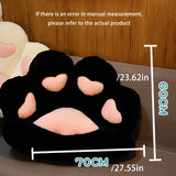 Cat Paw Backrest Pillow Animal Shape Cushion Stuffed Plush Sofa Indoor Tatami