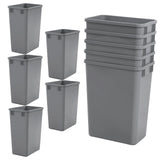 10 Pack 35 QT Garbage Waste Recycling Bin Easy To Clean Waste Trash Rubbish Bin
