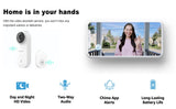 Closeli Wireless Waterproof Doorbell BR100PB2 2MP Video Intercom Door Bell with Camera Alarm Smart Home PIR Security Protection
