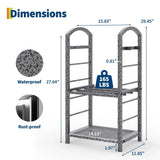 30 Inch Firewood Rack Outdoor Indoor, High Outdoor Wood Racks for Firewood