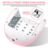Professional UV LED Nail Lamp Rechargeable 30 LED Nail Dryer Suitable for All Gel Nail Polish Curing Lamps