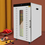 1700W Commercial Food Dehydrator 20 Stainless Steel Trays, Large Machine Capacity Food Dryer