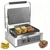 Commercial Panini Press Stainless Steel Electric Sandwich Maker 2200W Countertop