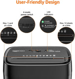 Cross-Cut Paper Shredder 12-Sheet Capacity, Credit Card Shredder