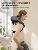 Masgre Cordless Shiatsu Neck Back Massager w/ Heat 2500mAh Rechargeable