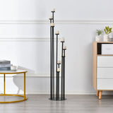 Set of 4 Floor Candle Holders,9 Arm Candle Holder for Fireplace Decoration