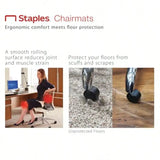 Office Chair Mat Clear Floor Mats with Lip Low-Pile Carpets Extended Under-Desk