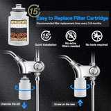 10 inch Filtered Shower Head7 Settings High Pressure Dual Shower Heads with Handheld Spray Combo