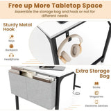 20ft Conference Table with Charging, 4pcs 60x24 Large Meeting Desks, Storage & Hooks