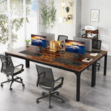Tribesigns 78.7 Inches Extra Long Computer Desk 2 Person Desk, Double Long Desk