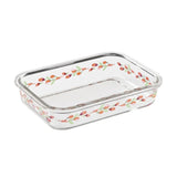 Airtight Glass Food Storage Containers Set 2 Tritan Lids Stacking Nesting Dishwasher