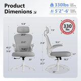 High Back Ergonomic Office Chair M903, Mesh Computer Desk Chair with Wheels