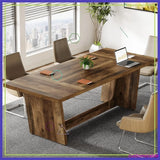 6 FT Rectangular Conference Table for Office, Heavy-Duty Meeting Desk Seats 6-8 People