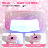 2 in 1 Rechargeable Diamond UV LED Nail Dryer Lamp With Handheld Mini UV Light, Professional Cordless Lamp