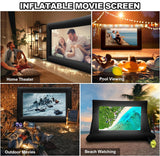 17ft Inflatable Movie Outdoor Projector Screen with Air Blower Storage Bag