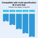 Dual-Bay Hard Drive Docking Station SSD Duplicator M.2 SATA Clone Support Disk Copy