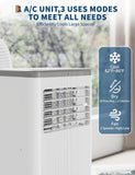 Portable AC Unit 8,000 BTU Air Conditioner For Room Up to 350 Sq.Ft. 3-In-1