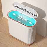 Luxury Large Capacity Trash Can Gold Luxury Trash Can High push Plastic Kitchen Trash Can with Lid Bathroom Trash Can