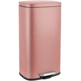 Step Kitchen Trash Can, Stainless Steel 50 Liter Trashcan for Home Office Bedroom Garage Living Room Bathroom