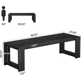 86.6" Two-Person Desk, Modern Executive Office Desk, Double Computer Writing Table for Home Office, Conference Room