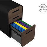 Furniture Stockpile Slim 3-Drawer Mobile File Cabinet with Lock - Under Desk