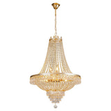 Luxury Crystal Chandelier, Modern Gold French Empire Crystal Ceiling Chandelier