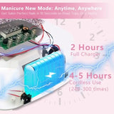 Rechargeable UV/LED Nail Lamp with Auto Sensor Portable Cordless Gel Nail Dryer Light 4 Timings and Diamond