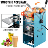 SucceBuy Manual Cup Sealer Machine 300-500 Cup/h with Heating Technology