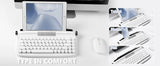 YUNZII B307 Wireless Keyboard, Retro Typewriter Aesthetic Keyboards