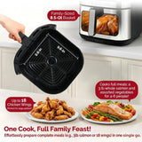 8.5QT Family Size Air Fryer, Digital Touchscreen with 8 Presets, BPA-Free