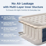 Air Mattress with Built in Pump, 18 Elevated Height, 48Hr LeakTested