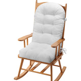 Corduroy Non-Slip Fade-Resistant Soft Rocking Chair Cushion With Tie For Patio High
