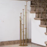 Set of 4 Floor Candle Holders,9 Arm Candle Holder for Fireplace Decoration